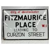 SSP ‘Fitzmaurice Place’ Street Sign,  35 x 24 Inches