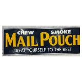 Mail Pouch Tobacco Emb. Metal Sign, 61in x 21in