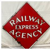 SSP ‘Railway Express Agency’ Sign, 49″ x 49″