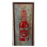 Lone Star Beer Large Metal Sign, 32in x 73in