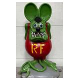 Rat Fink Store Display, Cast Aluminum,  36in x 20in
