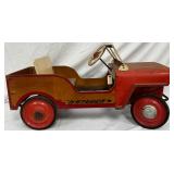 ‘Steger Utility’ Early Wooden and Metal Pedal Car