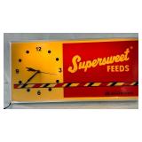 ‘Supersweet Feeds’ Lighted Lexan Clock, 25in x 12in