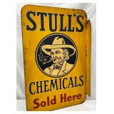 Stull’s Chemicals Metal Flange Sign, 18 x 27 1/2 Inches
