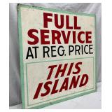 Masonite Service Station Sign, 24×25 
