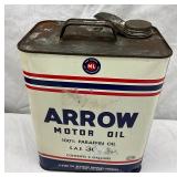 2g. Arrow Motor Oil Metal Can