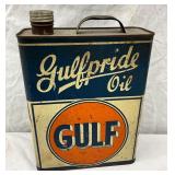 1g. Slim Size Gulfpride Oil Can with Original Cap