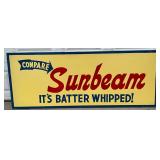 SS Sunbeam Advertising Masonite Sign, 71 x 28 Inches