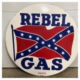 DS Porc. ‘Rebel Gas’ Sign, 48-Inch Diameter