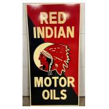 Red Indian Motor Oils’, SS Metal Sign , 30in x 60in