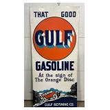 That Good Gulf Gasoline Sign, 27 x 60 Inches