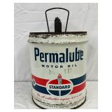 Early 5g. Standard Oil Permalube Motor Oil Can