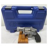 stainless steel frame with a 2.125-inch barrel, black rubber grips, and a five-round cylinder stainless steel frame with a 2.125-inch barrel, black rubber grips, and a five-round cylinder