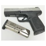 stainless steel slide and black polymer frame stainless steel slide and black polymer frame