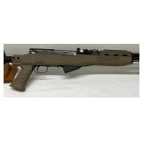desert-tan polymer stock with pistol grip, adjustable buttstock, and upper rail mount desert-tan polymer stock with pistol grip, adjustable buttstock, and upper rail mount