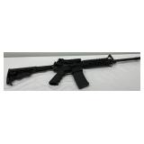 collapsible stock, a Picatinny rail handguard, a flip-up rear sight, a fixed front sight collapsible stock, a Picatinny rail handguard, a flip-up rear sight, a fixed front sight