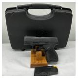 pistol with black polymer frame and slide. Includes an 11-round magazine pistol with black polymer frame and slide. Includes an 11-round magazine
