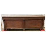 Early Wooden Counter with Panel Design, 92in by 31in