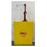 Shell-Branded Early Metal Oiler with Pump by Phillips Pump & Tank Co, 29in x 65in