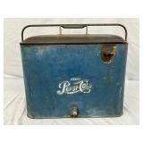 Embossed Metal Pepsi-Cola Cooler, 17in by 16in