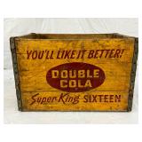 Wooden Advertising Crate for ‘Double Cola, Super King Sixteen’ by Kewaunee Orange-Crush Bottling Co.