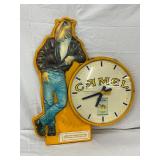Lexan Camel Branded Two-Way Clock, 23in x 18in