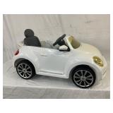 Kids Volkswagen Beetle Ride-On Toy, 46×21 Inches, White