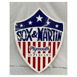 Sox & Martin Plymouth Supercars Shield Sign