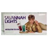 Metal Advertising Sign for Savannah Lights Cigarettes, 25in by 12in