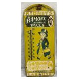 Metal Advertising Thermometer for Ramon’s Brownie Pills, 9in x 21in