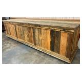12FT. PINE COUNTRY STORE CABINET 
