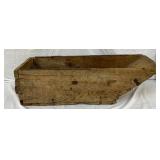 Rustic Wooden Trough with Sloped Edge, Measures 30in by 10in