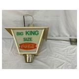 Coca-Cola ‘Big King Size’ Illuminated Metal and Plastic Hanging Sign