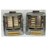 Chrome Seeburg Wall-O-Matic 200 Select-O-Matic Jukebox Wall Units