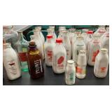 COLLECTION OF EARLY MILK BOTTLES 