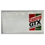 Embossed Castrol GTX Motor Oil Advertising Sign, 48in x 24in