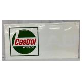 48in x 24in Embossed Metal Castrol Motor Oil Sign