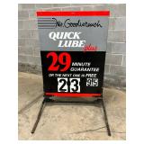 Mr. Goodwrench Quick Lube Plus Advertising Sign on Stand