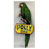 Polly Gas Double-Sided Porcelain Sign, 23in x 60in
