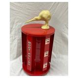  Metal Kiwi Boot Polish Display Stand With Kiwi Bird Topper