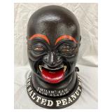 Cast Iron 10 x 13 Mechanical Bank, ‘Smilin’ Sam from Alabam – The Salted Peanut Man’