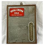 Royal Crown Cola Advertising Mirror Thermometer, 9 x 12