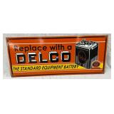 Double-Sided 24×10 Sign for Delco Batteries