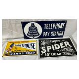 Contemporary Enamel Advertising Signs