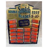 Smith Double Edge Razor Blades Advertising Display with 24 Blade Packages