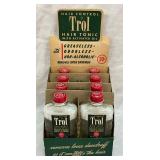 Mid-20th Century Trol Hair Tonic Display With Bottles