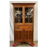 Early Dovetailed Corner Cupboard 