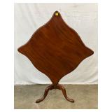 Early Tilt-Top Table with Shaped Mahogany Top 