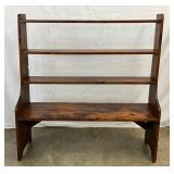 Primitive Wood Drying Rack Shelf with Three Tiers