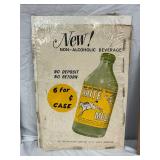 White Mule Non-Alcoholic Beverage, Tip Top Bottling Company, 14×20 Inches